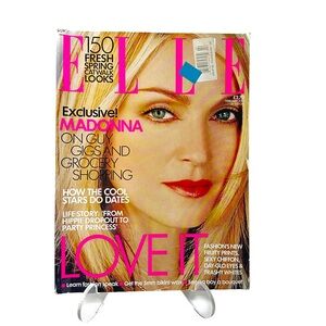 British Elle Magazine 2001 February Madonna Vintage Y2k